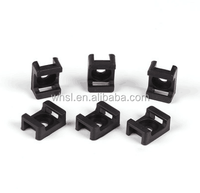 Nouveau Matériel En Nylon Câble cravate titulaire blanc/noir en plastique supports HC-8