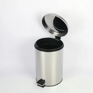 Venta caliente 3L 5L 7L 30L Hierro SS Cubo de basura de metal Cubo de reciclaje de buena calidad para almacenamiento de basura y reciclaje Uso en el hogar Cocina Hotel