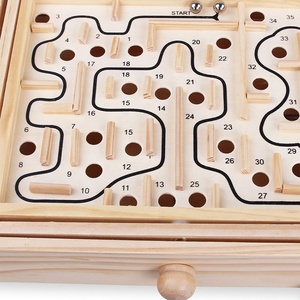 Labirinto di Palline Puzzle Giocattoli Artigianali Educativi per Bambini Gioco Antistress Mini Gioco da Tavolo in Legno - Product Image 6