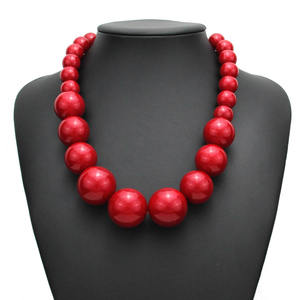 Collar de Perlas Grandes para Mujer, Diseño de Gargantilla, Collar de Perlas para Novia, Joyería de <span class=keywords><strong>Moda</strong></span> para Fiestas, Accesorios con Cuentas - Product Image 6