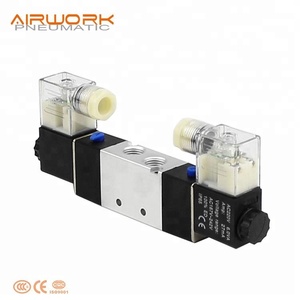 Van Điện Từ Cuộn Dây Kép <span class=keywords><strong>5</strong></span> 3 Way Van Điều Khiển Lưu Lượng Khí Nén Hoạt Động 220V Ac 24V Dc - Product Image 3