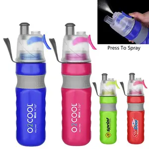 700毫升喷雾喷雾水瓶二合一多功能运动饮水瓶，用于健身房，户外，运动