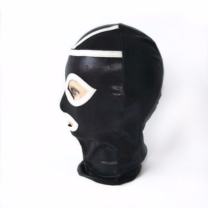 NOUVEAU cuir bdsm bondage contraintes yeux qui fuient bouche avec fermeture à glissière bondage cagoule sexe jeux pour adultes produit sexuel - Product Image 4