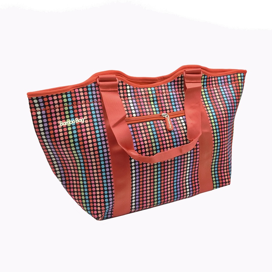 Grande Capacité Néoprène Adapté Aux Besoins Du Client D'épicerie Pliant Plage Fourre-Tout Sac de Voyage De Sport