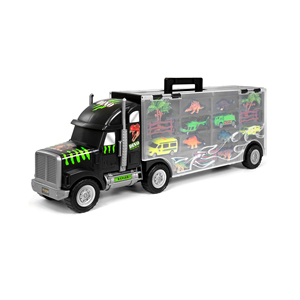 Portador de transporte <span class=keywords><strong>gigante</strong></span> para niños de 16 piezas con figuras de dinosaurios, helicópteros y coches-Multicolor - Product Image 5