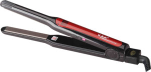 Peralatan <span class=keywords><strong>Salon</strong></span> rambut profesional, peralatan <span class=keywords><strong>Salon</strong></span> rambut Titanium Nano 4/10 elektrik LED 2 in 1 pelurus rambut keriting lurus dengan pelat keramik - Product Image 2