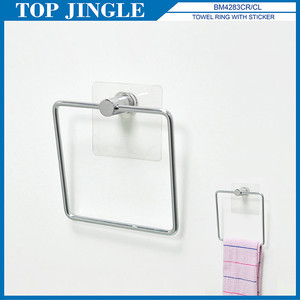 Anneau de serviette carré adhésif magique de fil pour l'usage d'hôtel et d'appartement - Product Image 1