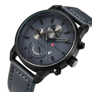 Curren-reloj de cuarzo deportivo para hombre, cronógrafo de pulsera, informal, a la moda, 8217 - Product Image 1