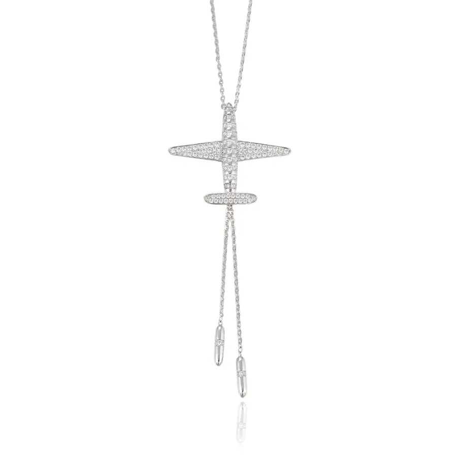 Monili all'ingrosso moda italiana necklace-00198-xuping airplane collana di figura per le ragazze