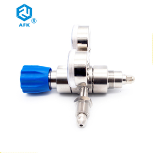 Régulateur de pression haute pression <span class=keywords><strong>CO2</strong></span> à 2 étages industriel, entrée 4000 psi, sortie 300 psi, connecteur d'entrée CGA580, 0-100 bar, -23~+74 degrés - Product Image 5