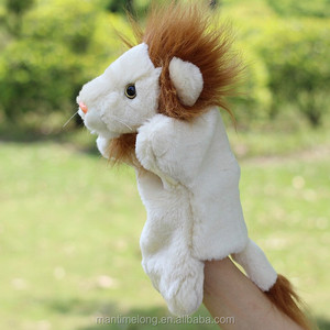 Lion Shape Kids Toy Hand Puppet Hand Glove Puppet Finger <strong>Sack</strong> Hand Dolls Plush Finger Puppet - Product Image 5