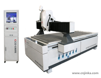 JINKA couteau oscillant découpe de contour CNC routeur machine 1325 avec caméra CCD
