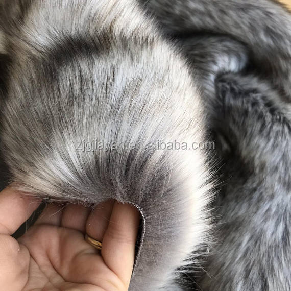 Высококачественная меховая ткань из серого Шиншилла