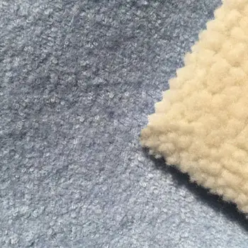 Hochwertiger garn gefärbter Polyester gefärbter Wollstoff Uesd Kleidung Wintermantel Stoff