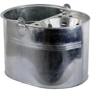 11L Galvanized metal mop bucket