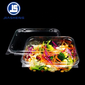 Disposable Extra Large Salad Bowl Plastic Clear Salad Takeaway Container