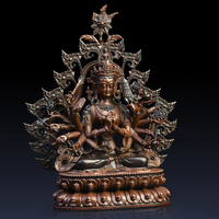 Fengshui Antique tibétain assis, Statue de bouddha Cundi Mantra, vente en gros, haute qualité