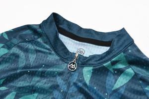 Design tendance Frondes Vert <span class=keywords><strong>Personnalisé</strong></span> <span class=keywords><strong>Descente</strong></span> <span class=keywords><strong>Vtt</strong></span> <span class=keywords><strong>Maillot</strong></span> de Cyclisme pour Homme - Product Image 3