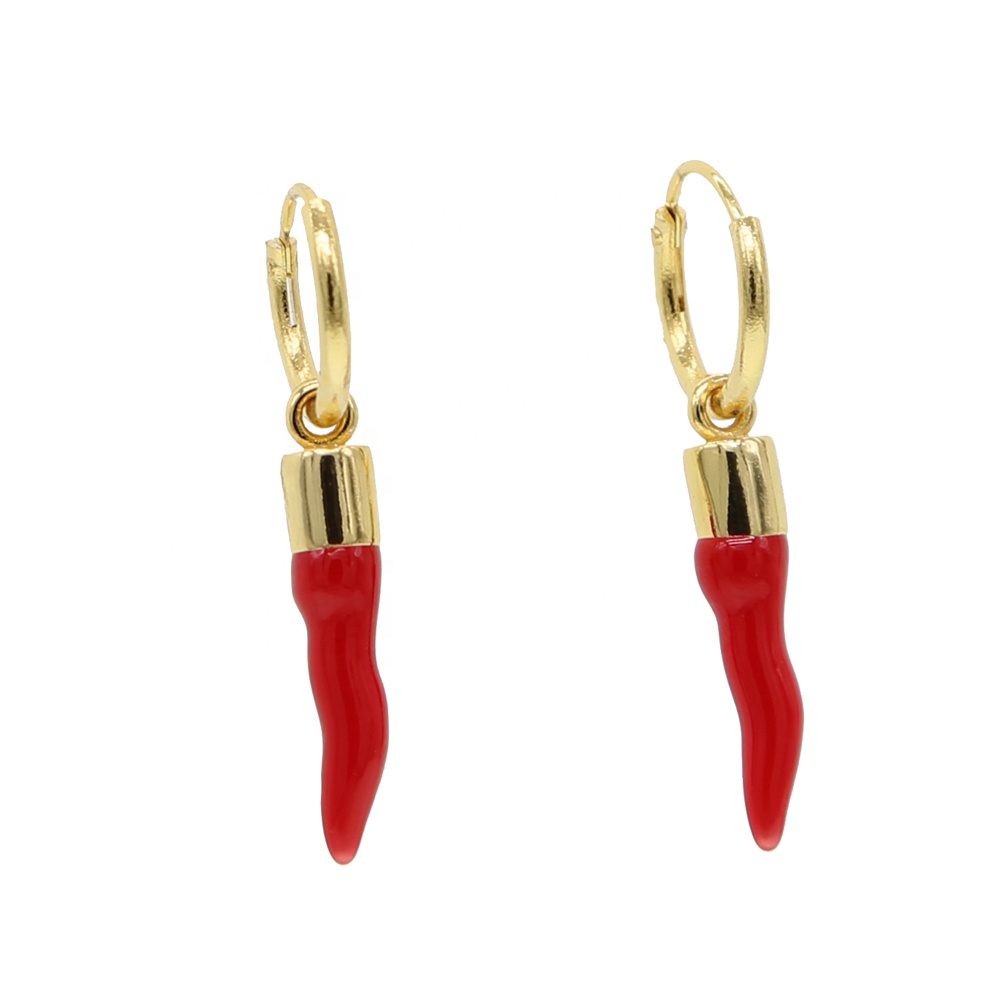 Fun 3D Chili Drop Earrings - 4 Pairs Of Colorful Vegetable Food Earrings For Women