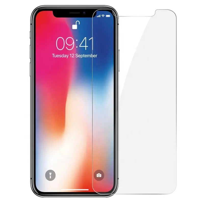 Película protectora de vidrio templado para teléfono móvil, Protector de pantalla ultrafino 2.5D para iPhone X XS XR 11 12 13