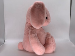 Mainan Anak Kelinci Lucu Mawar Merah 10 Inci Boneka Binatang Kelinci Mewah