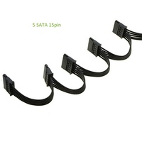 Cable de Alimentación para Disco Duro con Certificación RoHS, Divisor IDE Molex de 4 Pines a SATA de 15 Pines, 60 cm, Color Personalizado, Accesorios de Conexión para Computadora