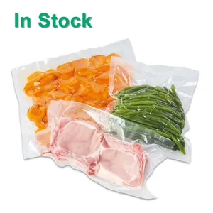 Textured Embossed Heavy Duty Plastic Commercial Grade Freezer Sous Vide Safe Pre-Cut Vacuum Sealer Storage Bags For Food Saver