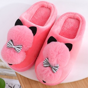 Pantoufles pour femmes et enfants, pantoufles d'intérieur, chaussures douces en peluche, pantoufles lavables pour la chambre, vente en gros, personnalisables, mignonnes, antidérapantes, semelle plate, pour femmes - Product Image 3