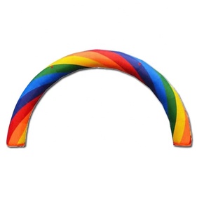 Tùy Chỉnh Ánh Sáng Màu Vải Blow Up <span class=keywords><strong>Arch</strong></span> <span class=keywords><strong>Inflatable</strong></span> Cầu Vồng Balloon Entrance Gate Tunnel Đối Với Trang Trí - Product Image 3