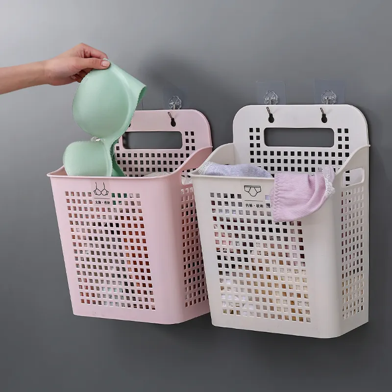 Della novità unica casa di plastica paniere della lavanderia per panno sporco