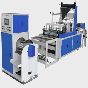 automatic rolling star sealing flat bag/biodegradable material bag making machine