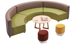 Últimos Diseños y Precios de Sofás Seccionales en Forma de U para Dormitorio, Mini Sofá de Esquina Económico de Media Luna - Product Image 4