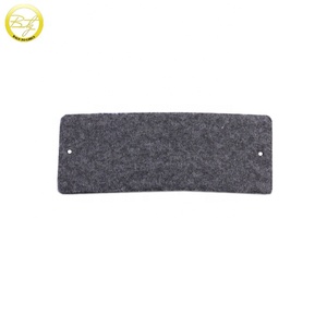 Di lusso a forma di fiore 3D etichette in pelle sintetica nome stampato <span class=keywords><strong>e</strong></span> pizzo decorazione per scarpe <span class=keywords><strong>e</strong></span> vestiti colore marrone Patch modello OEM - Product Image 3