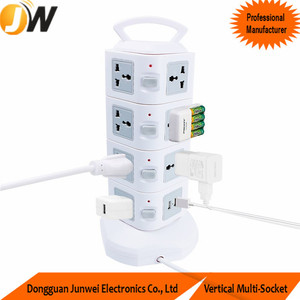 Manufacturer Price 11+2 USB Ports Power Strip 11 Way+2 USB Outlet <strong>Plug</strong> <strong>Extender</strong> with 2 USB Ports Electrical Outlet - Product Image 2