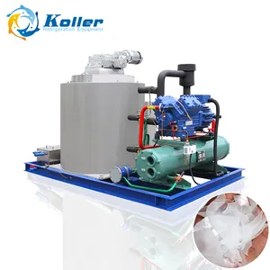 Machine à glaçons industrielle en flocons d'eau salée Koller KP50 5 tonnes Machine à glaçons commerciale Machine à glaçons d'approvisionnement d'usine
