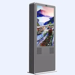 Открытый 55 дюймов Напольный интернет-рекламный киоск Android OS ЖК-дисплей Digital Signage