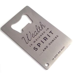 Dụng Cụ Mở Chai Thẻ Tín Dụng Dập Khuôn Rượu Bằng Thép Không Gỉ Hình Dạng Tùy Chỉnh - Product Image 3