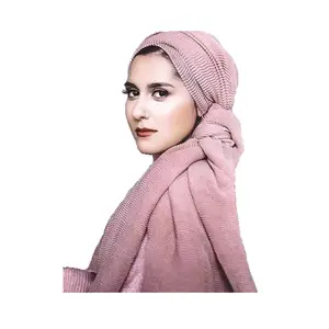 Cotone di alta qualità viscosa sciarpa musulmana del hijab