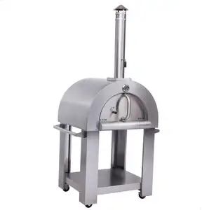 Full stainless steel big commercial pizza brick oven for sale