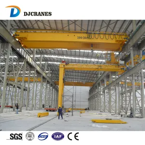 Gru a Ponte a Doppia Trave Tipo QD da 50/15 Tonnellate con Carrello e Verricello per Uso in Acciaierie - Product Image 1