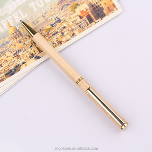Bolígrafo de regalo VIP de palisandro pesado de lujo con logotipo personalizado, rodillo de Metal de madera tallada de alta calidad para escribir, tapa de latón dorado, 0,7mm - Product Image 4