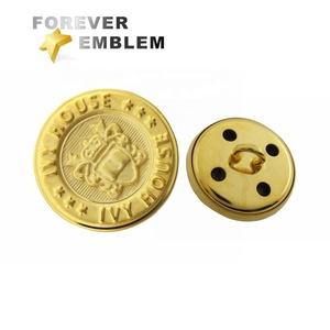 Cao cấp sáng bóng <span class=keywords><strong>Blazer</strong></span> vàng may nút cho nam giới của Blazers, phù hợp với, áo khoác thể thao, đồng phục - Product Image 6