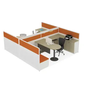 2021办公室游戏项目4座位开放式办公室捕食者thronos工作站模块化办公桌