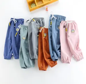 Pantaloni di estate del bambino del cotone e canapa Per Bambini zanzara pantaloni di piccole e medie dimensioni per bambini pantaloni per bambini pantaloni - Product Image 1