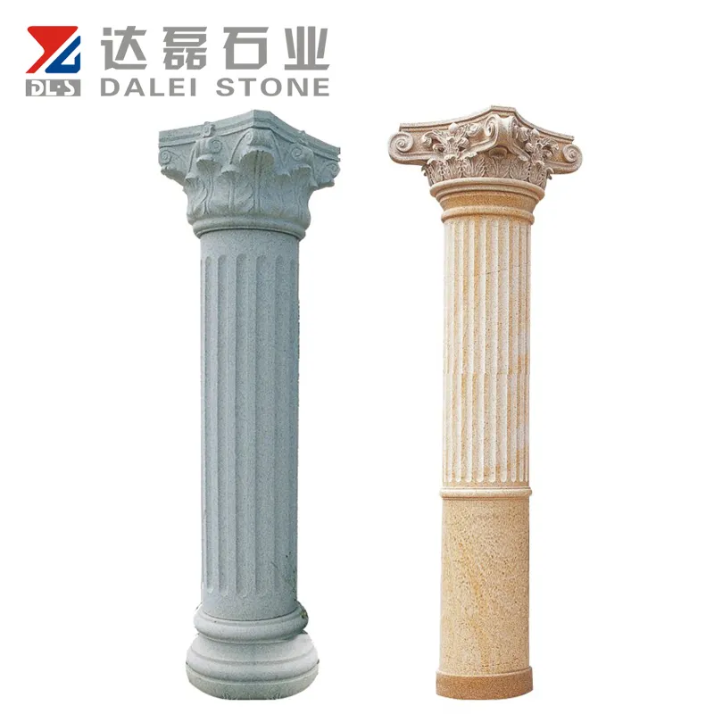 Coluna de pedra decorativa do granito do fabricante