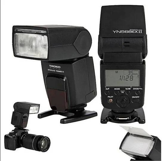 Yongnuo YN-568EX II YN568EX II Speedlite Flash TTL HSS Nirkabel untuk Kamera DSLR Canon 6d 60d 550d 650d 5d Mark Iii 1200d 100d