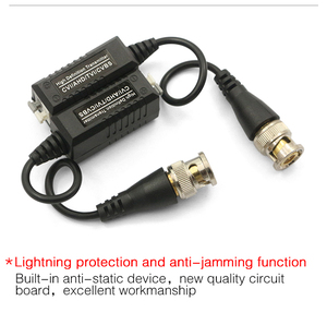Shenzhen Fabricación de alta calidad, 75 ohm, coaxial BNC a 120 ohm RJ45 IP convertidor CCTV activa HD pasivo video balun para sistema de CCTV - Product Image 4