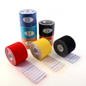 Customized logo pre wrap rigid elastic adhesive medical non woven athletic sport tape waterproof kinetic tape for muscle pain an