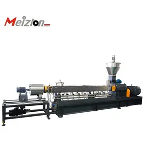 Meizlon Bahan Baku Daur Ulang Plastik Molding Pla Pp Pe Pc Abs Filamen Mesin Extruder