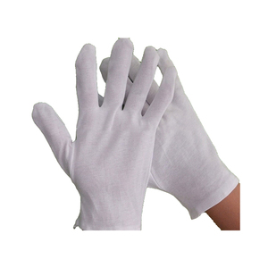 100% Katoenen Inspectie Werkhandschoenen Xl Maat Polyester En Leer Materiaal Voor Algemeen Gebruik En Touchscreen Toepassing - Product Image 6